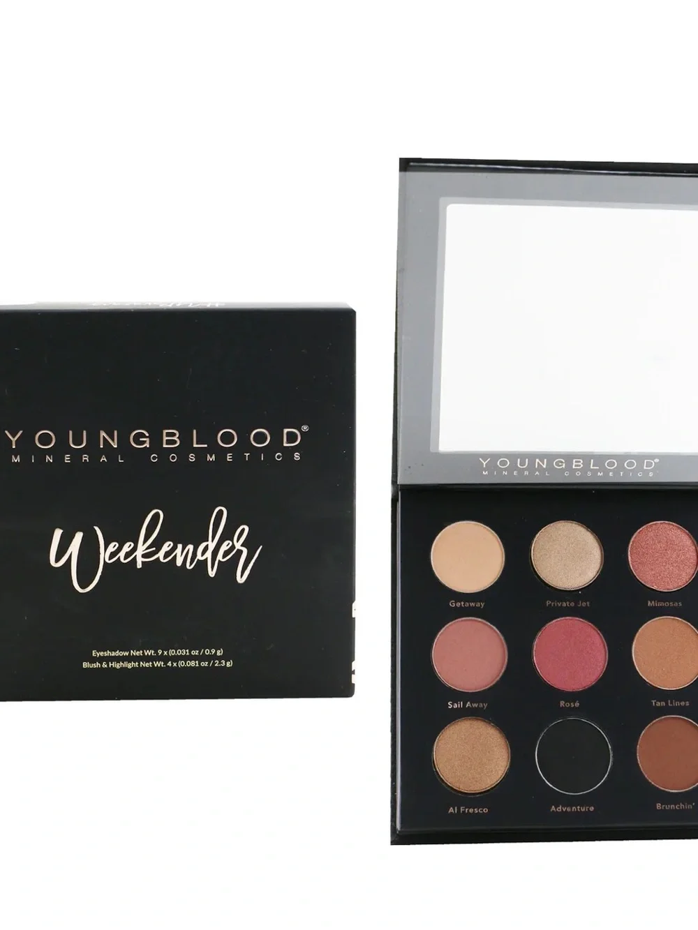 Youngblood Weekender Eyeshadow Palette - Neutral & Rose Shades